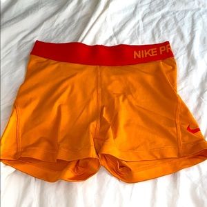 Neon Orange Nike Pros